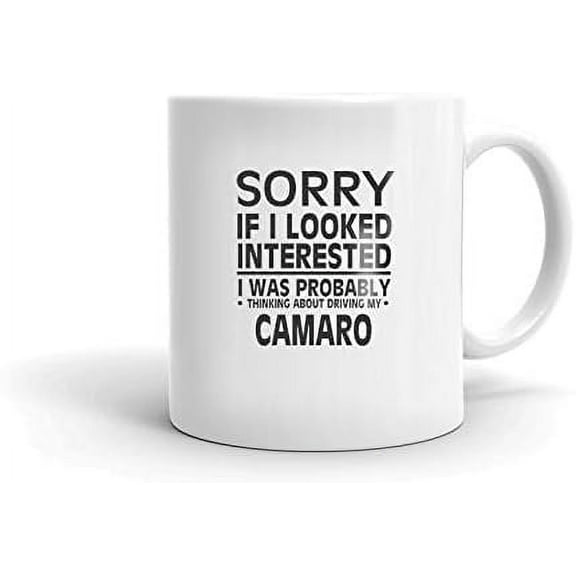 Thinking about My CAMARO Driver Coffee Tea Ceramic Mug Office Work Cup Gift 11 oz