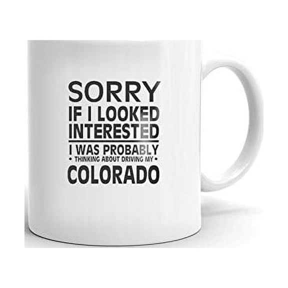 Thinking about My COLORADO Coffee Tea Ceramic Mug Office Work Cup Gift 15oz