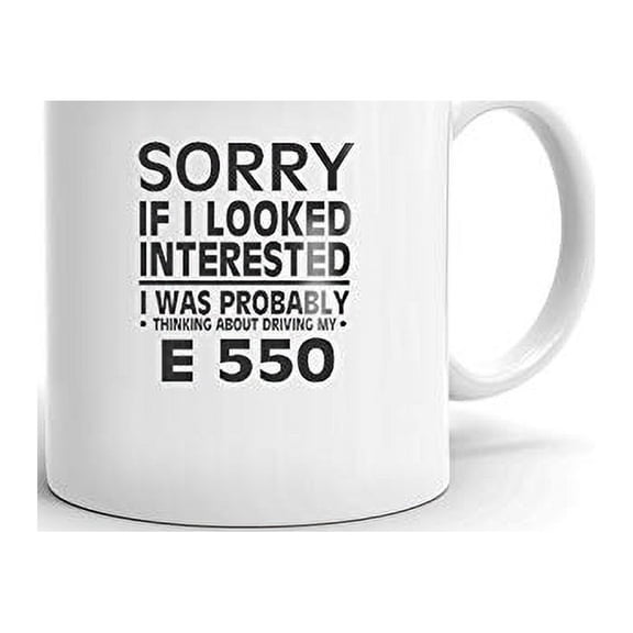 Thinking about My E 550 Driver Coffee Tea Ceramic Mug Office Work Cup Gift 11 oz