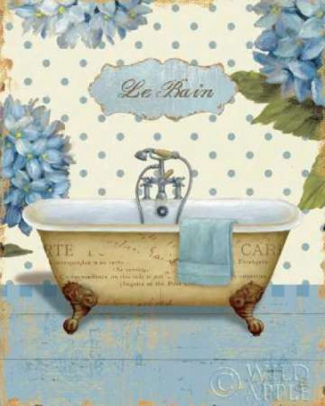 Thinking of You Bath I Canvas Art - Daphne Brissonnet (24 x 30)