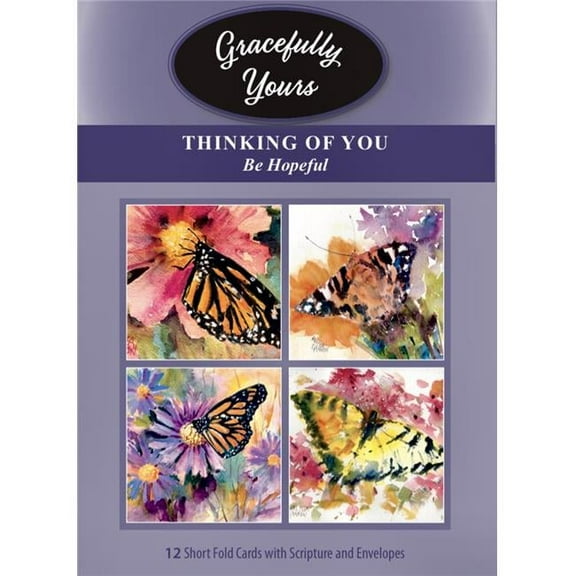 Thinking of You- Be Hopeful Featuring Watercolorist Melissa Gannon & The Passion Translation Greeting Cards