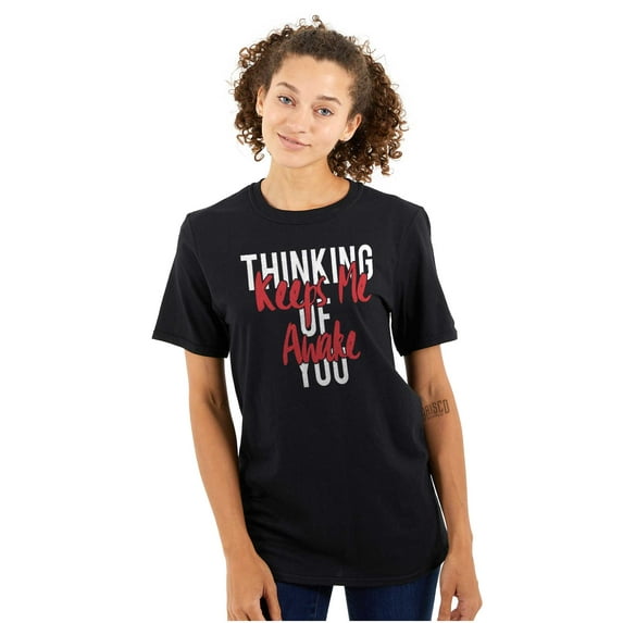 Thinking of You Keep Me Awake Romance Women's Plus Size Graphic Tee Brisco Brands 2X