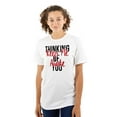 thumbnail image 1 of Thinking of You Keep Me Awake Romance Women's Plus Size Graphic Tee Brisco Brands 2X, 1 of 5