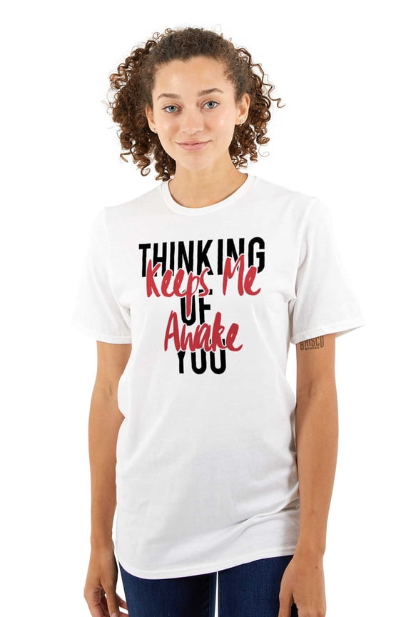 Thinking of You Keep Me Awake Romance Women's Plus Size Graphic Tee Brisco Brands 3X