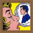 thumbnail image 1 of Thinking of him 28x28 Large Gold Ornate Wood Framed Canvas Art by Roy Lichtenstein, 1 of 2