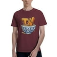 thumbnail image 1 of Thinknoodles Men'S Basic Short Sleeve T-Shirt Burgundy X-Large, 1 of 5