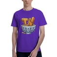 thumbnail image 1 of Thinknoodles Men'S Basic Short Sleeve T-Shirt Purple 4x-Large, 1 of 5