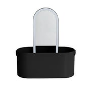 Thinkspace Beauty Storage Organizer with LED Mirror, Black