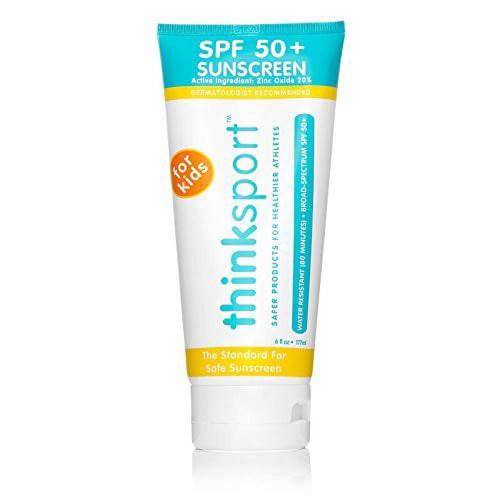 Thinksport Sunscreen - Safe - Kids - Spf 50 Plus - Family Size - 6 oz|2 Pack
