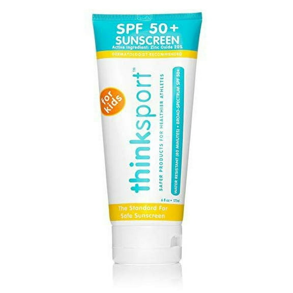 Thinksport Sunscreen - Safe - Kids - Spf 50 Plus - Family Size - 6 oz|4 Pack