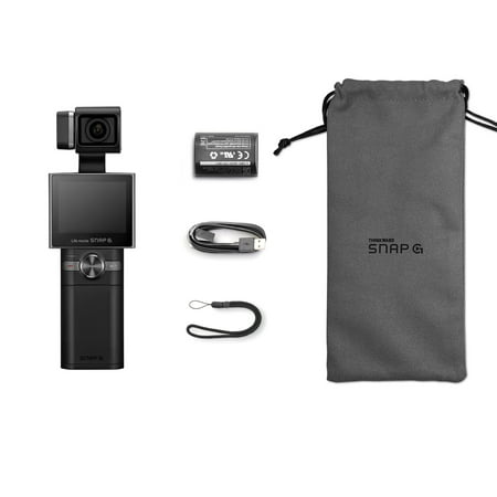 Thinkware SNAP-G Creator Package Handheld 3-Axis Video Gimbal Stabilizer 4K Camera Vlog Influencer 60FPS 133.9° Wide Angle 2" LCD Touchscreen Live Stream Replaceable Battery AI Track Face ID Zoom