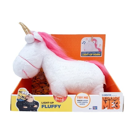 Thinkway Toys Despicable Me 3 - Light-Up Unicorn Fluffy Plush ( 12 " Long )