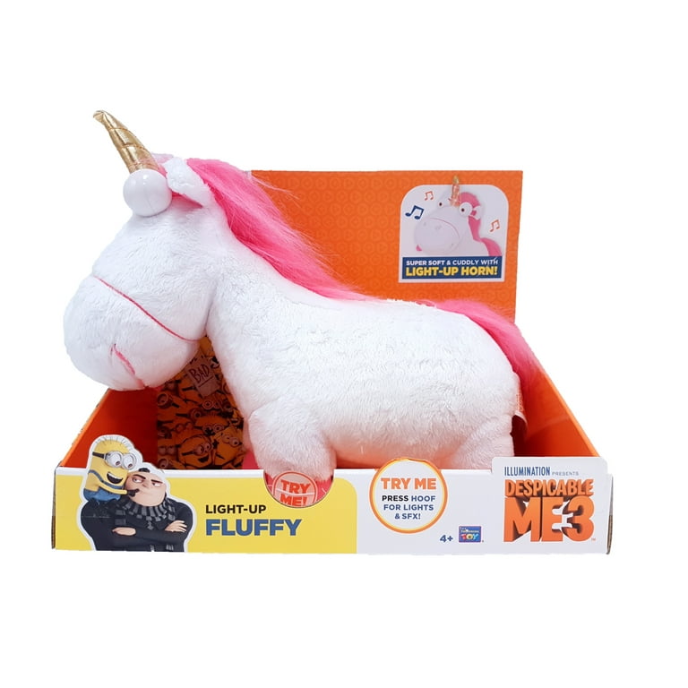 Thinkway Toys Despicable Me 3 Light Up Unicorn Fluffy Plush 12 Long