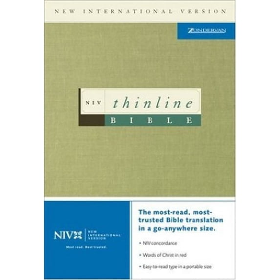 Pre-Owned Thinline Bible-NIV (Leather Bound) 0310908558 9780310908555