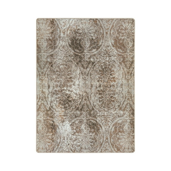 Thinly Veiled 3'10" x 5'4" Area Rug In Color Antique Taupe-Color:Antique Taupe,Material:Nylon