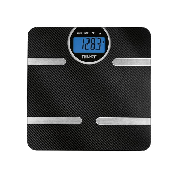 Thinner by Conair Carbon Fiber Body Analysis Scale