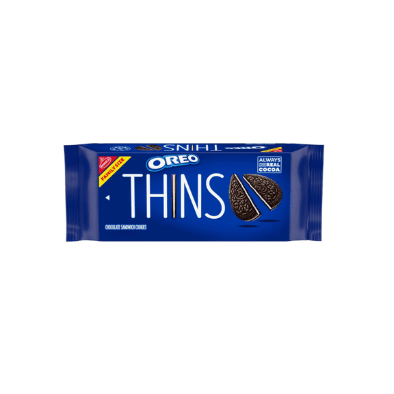 Thins Chocolate Sandwich Cookies Thin Crispy Original Creme Certified Kosher 1-Pack Family Size 11.78 oz