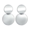 thumbnail image 1 of Thinsont 1 Pair Alloy Earring Ear Pendent Fashion Jewelry Fine Workmanship Long-lasting Round Plate Exquisite Attractive Silver, 1 of 6