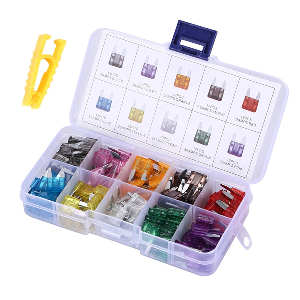 Thinsont 120Pcs/Kit Car Fuse Assortment Universal Automobile RVs