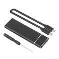 thumbnail image 1 of Thinsont 22x30/42/60/80 USB 3.1 to M.2 NGFF SSD Box Computer Aluminum Alloy Mobile Hard Drive Enclosure Driver Free Laptop Black C-C Cable, 1 of 6