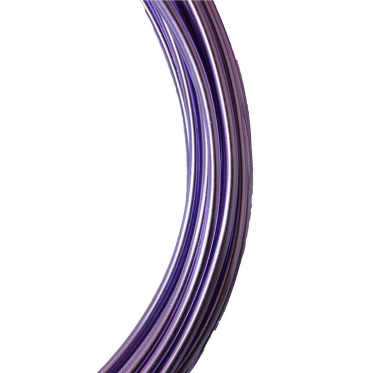 Thinsont Bendable Cords 1.55mm Assorted Colors Premium Material Aluminum  Wires Fool-style Operation DIY Rust-proof Resilience for Crafts light  purple 