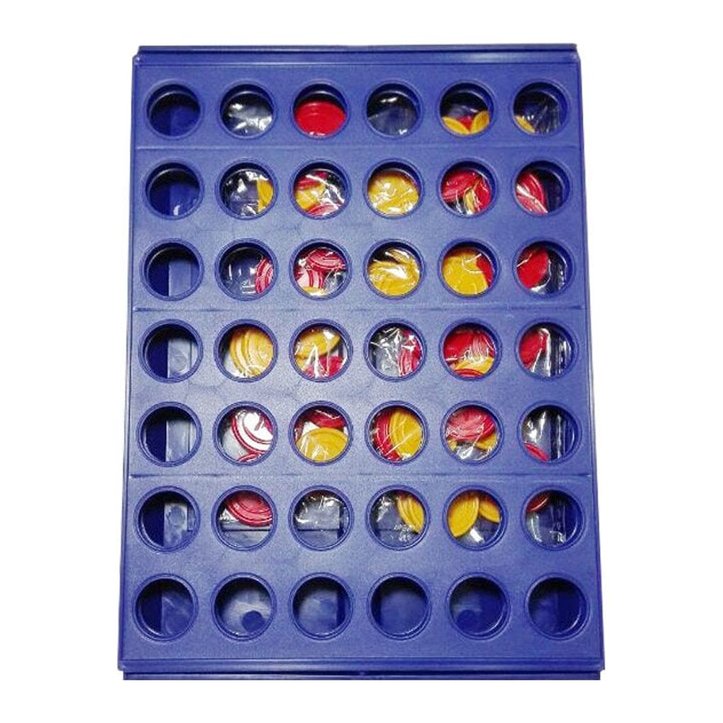 Thinsont Pocket Board Game Foldable Colorful Checker Drop Connect