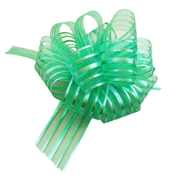 Thinsont Pull Bows Ribbon for Gift Wrapping Jubilant Wear-resistant Multicolor Gifts Baskets Multifunctional for Celebration Green