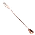 thumbnail image 1 of Thinsont Stainless Steel Bar Spoon with Long Handle Stirring Spiral Pattern Mixing Blending Stirrer Spoons Twisted Barware Gadgets Fork Rose Gold, 1 of 8