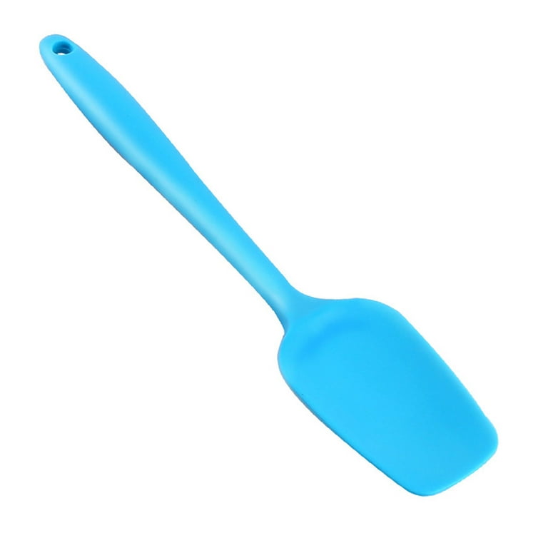 Thinsont Trend Silicone Spatula Bowl Scraper Cooking Baking Cake Mixing Silicone Blue, Size: 27