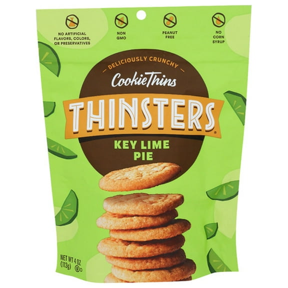 Thinsters Cookie Thin Key Lime Pie 4 oz (Pack of 12)
