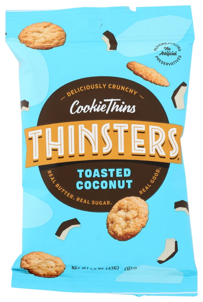 Thinsters Toasted Coconut Crunchy Cookie Thins, 1.5 oz.