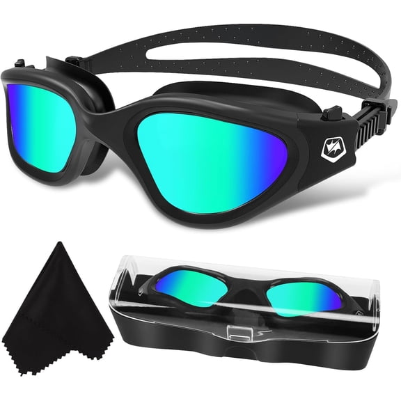 Thinway Polarized Swimming Goggles Swim Pool Goggles Anti Fog Anti UV No Leakage Clear Vision for Men Women Adults Teenagers