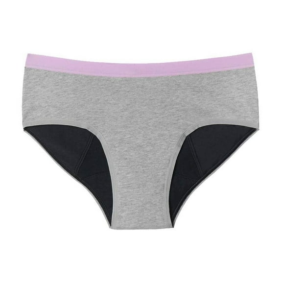 Thinx BTWN Period Underwear - Grey, Small, 1 Count, Reusable, Waterproof, Solid, Youth, Girls, 60-160 lbs