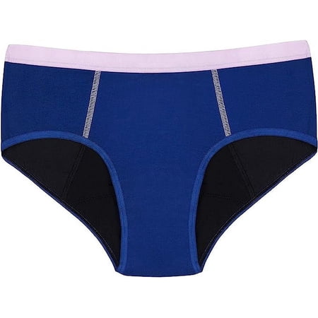 Thinx BTWN) Teen Period Underwear - Brief Panties, 9/10 - Super Absorbency Blue