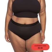 Thinx For All Leaks Women’s Hi-Waist Incontinence Underwear, Size 1X, Black