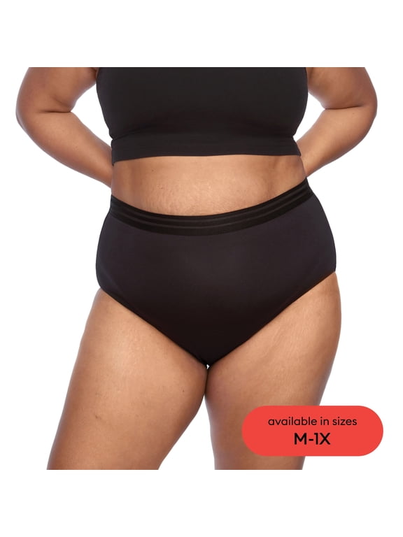 For All Leaks Period Underwear for Women, Black, XL