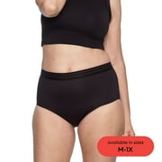 Thinx For All Leaks Women’s Hi-Waist Incontinence Underwear, Size Medium, Black