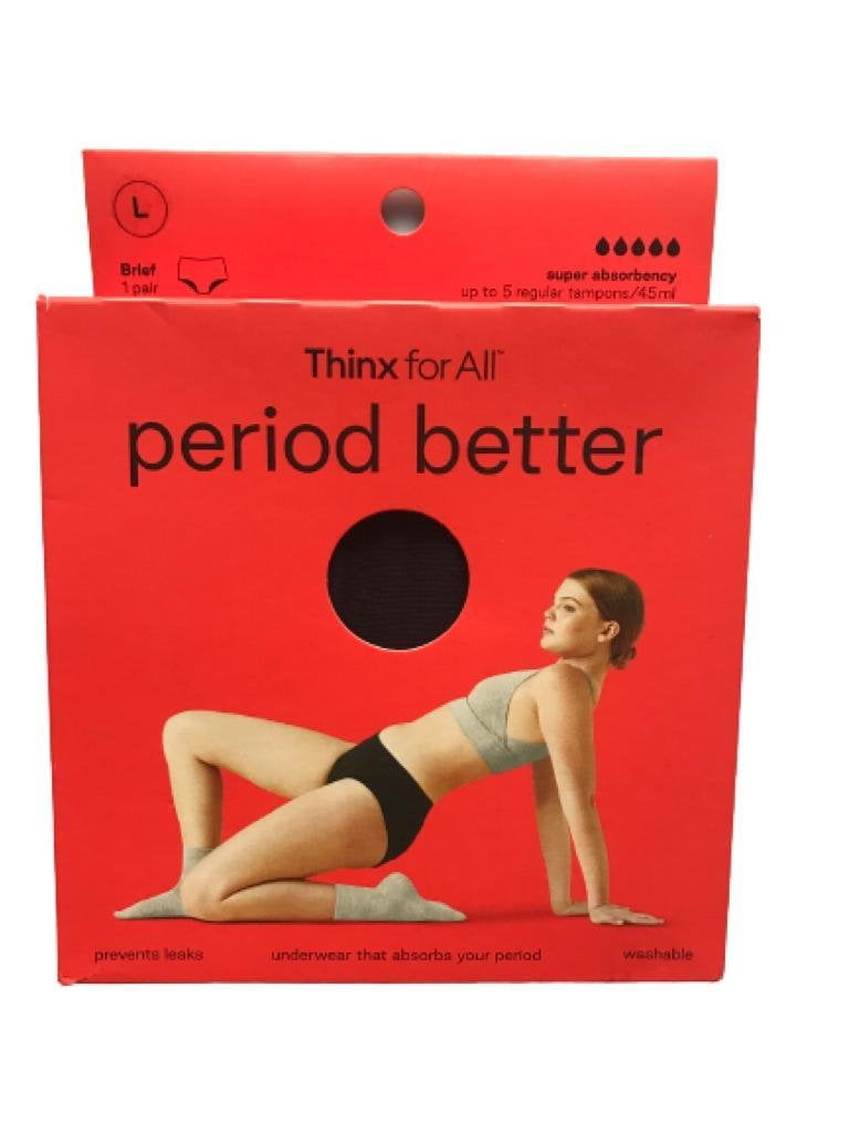 Thinx For All Period Better Super Absorbency Brief Size L
