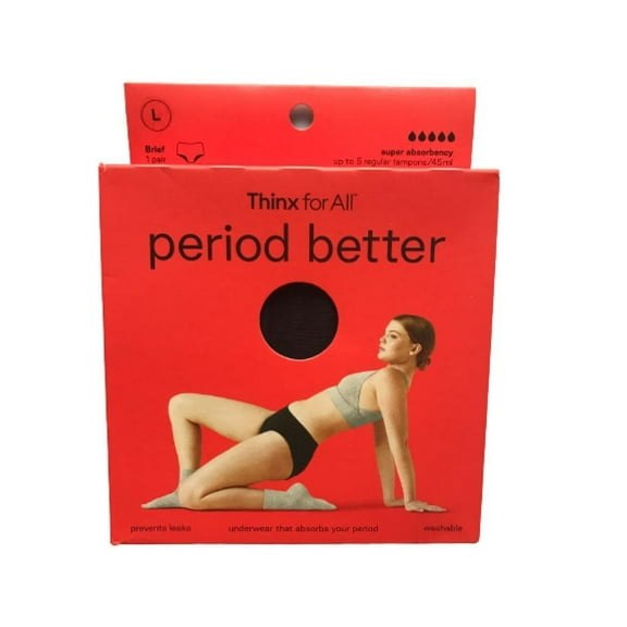 Thinx For All Period Better Super Absorbency Brief Size L