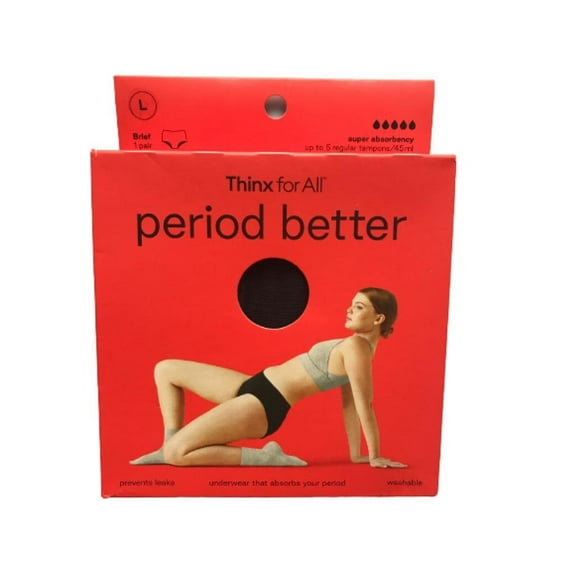 Thinx For All Period Better Super Absorbency Brief Size L