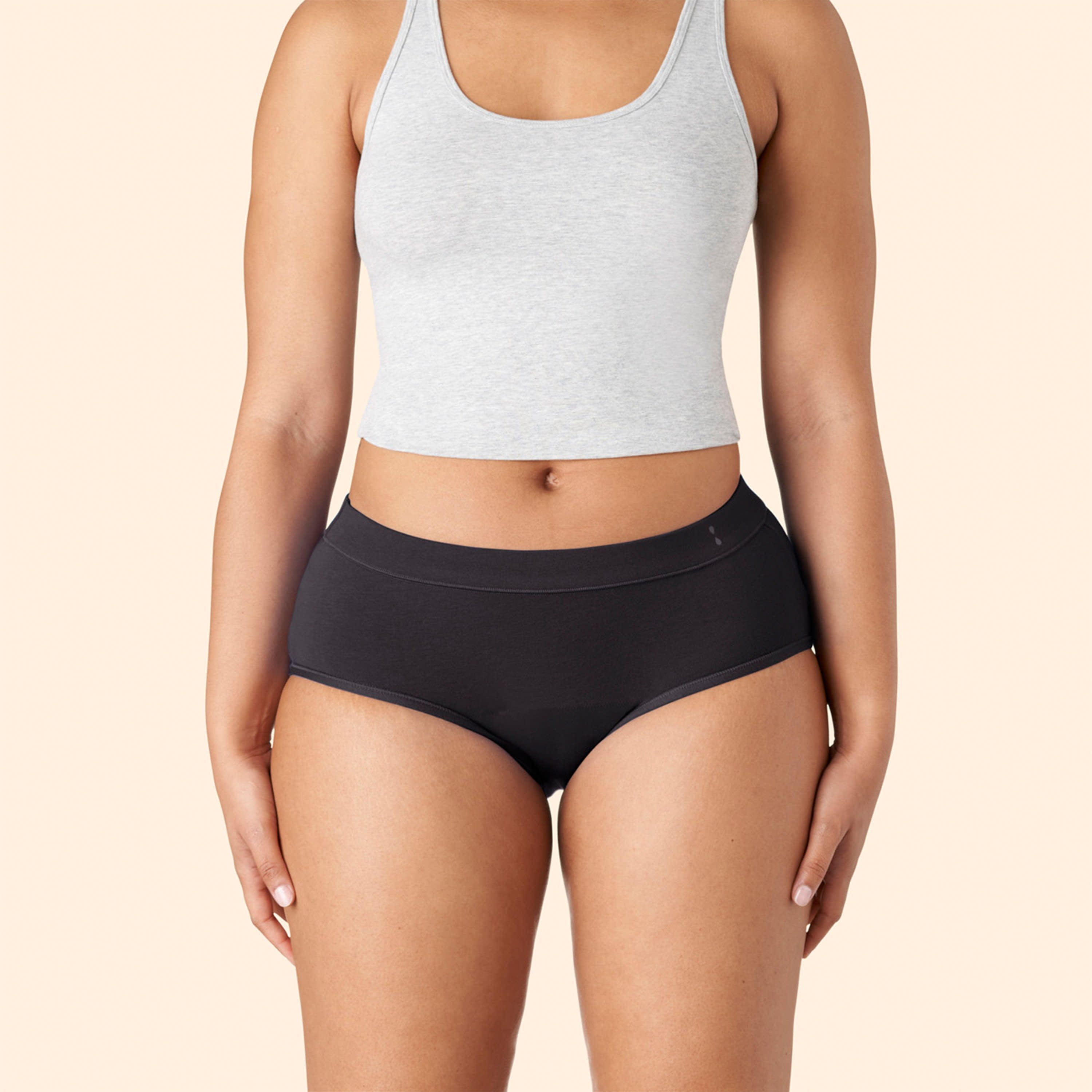 Thinx for All Women's Super Absorbency Cotton Brief Period Underwear, Extra  Large, Black