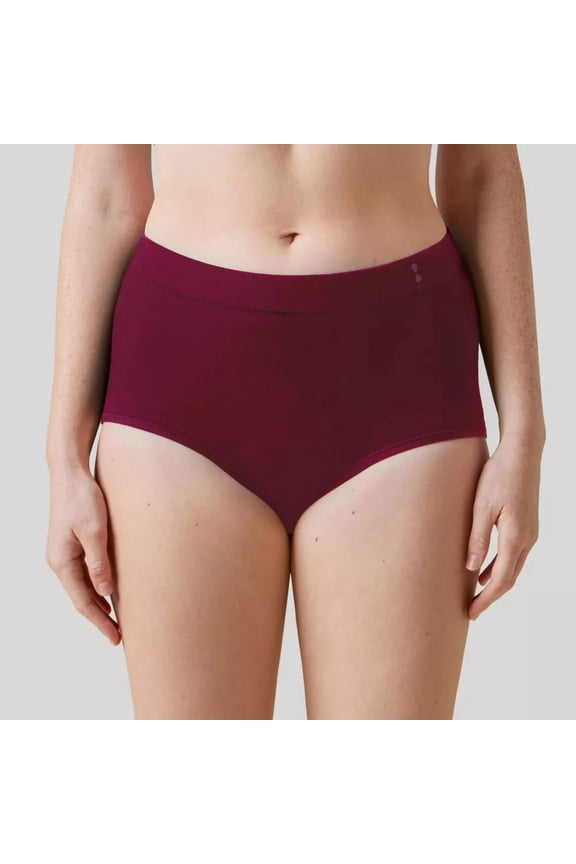 for All Women's Super Absorbency High-Waist Brief Period Underwear Small