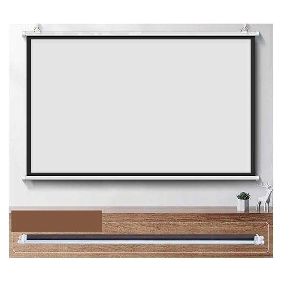 Thinyou 60 Inch 72 Inch 84 Inch 100 Inch 16:9 3D Wall Mounted Projector Screen Supports 4K Used For Home Theater Mo