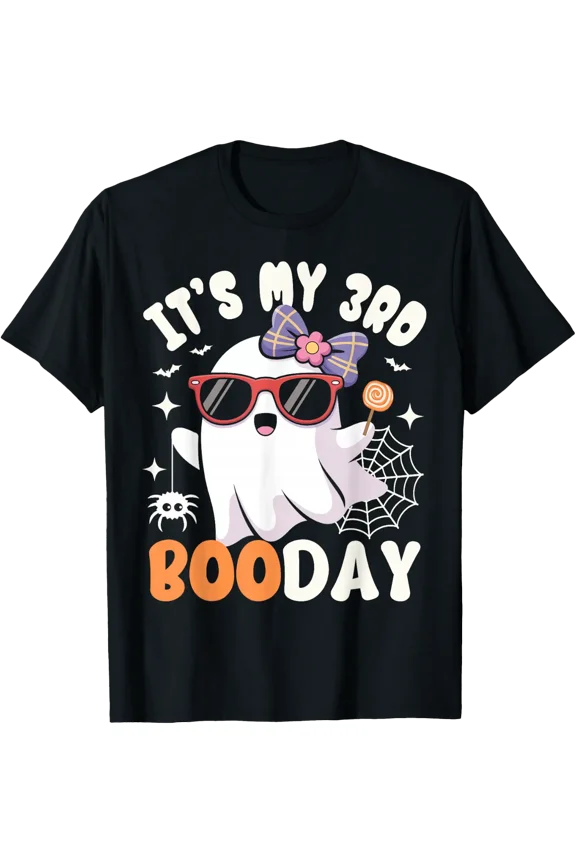 Third Boo Day Birthday Ghost T Shirt Size S-5XL