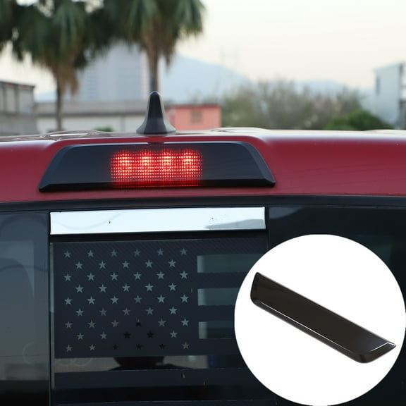 Third Brake Light Cover Trim,3rd Third Brake Tail Light Lamp Cover Trim Overlay Compatible with 2016-2020 Toyot@ Tacom@,High Mount Stop Light Rear Tail Light Cover Trim Made of ABS,Smoked Lens