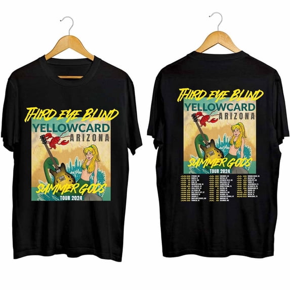 Third Eye Blind 2024 Tour T-Shirt, 2024 Summer Gods Tour Shirt, Third Eye Blind Band Fan Shirt, Third Eye Blind Summer Gods 2024 Concert Shirt