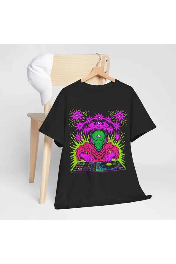 Third Eye Mix Abstract Art Surreal Vision Graphic Fashion Unisex T-Shirt, S-5XL