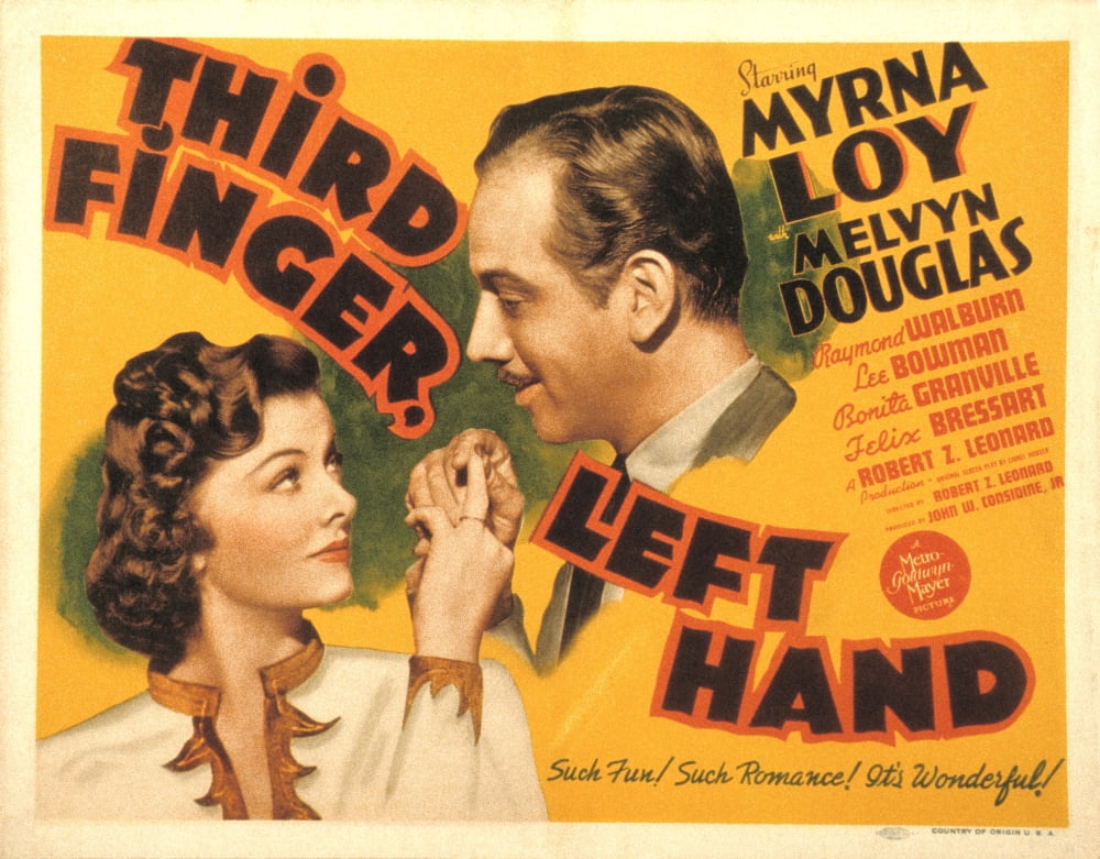 Third Finger Left Hand Canvas Art - (28 x 22)