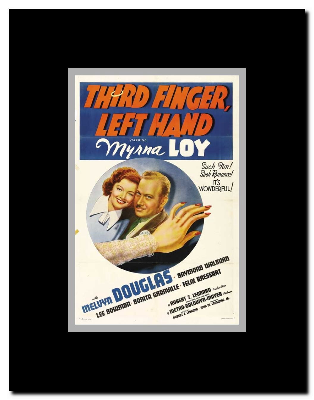 Third Finger Left Hand Framed Movie Poster