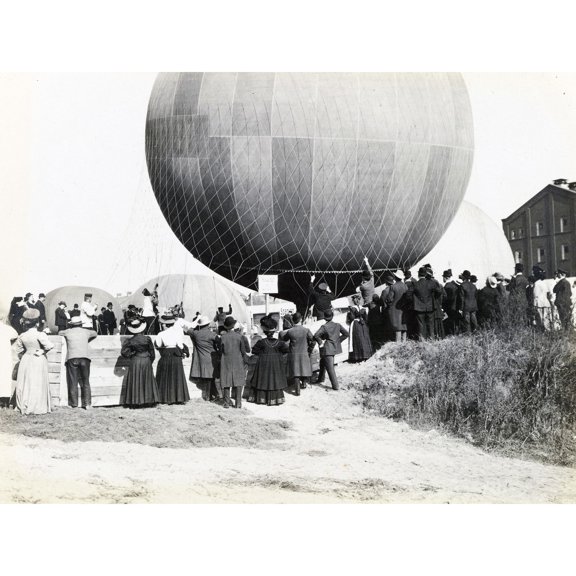 Third Gordon Bennett Gas Balloon Race Photo Extra Large XL Wall Art Poster Print